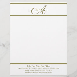 弁護士レターヘッド金ゴールドの原稿- MatchBusinessCard レターヘッド