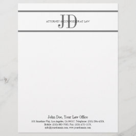 弁護士レターヘッドSilverScript MatchBusinessCard レターヘッド