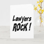 弁護士ロック！グリーティングカード カード (黄色い花)