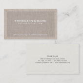 弁護士ローオフィスLinenテクスチャの外観（線なし） 名刺 (正面/裏面)