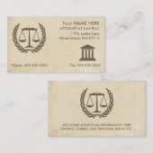 弁護士ヴィンテージ保留 名刺 (正面/裏面)