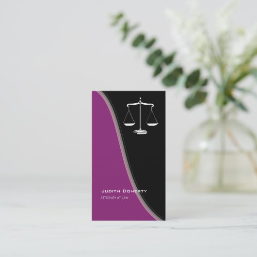 弁護士上品な| 名刺 (スタンド正面)