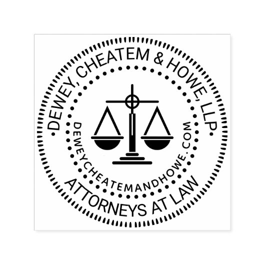 弁護士事務所のロゴ, 天秤のマーク, 名前, URL セルフインキングスタンプ (デザイン)