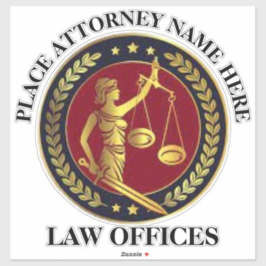 弁護士事務所カスタムカット ビニールステッカー シール (シート)