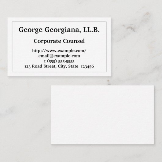 弁護士企業の名刺 名刺 (正面/裏面)