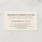 弁護士企業の 名刺 (正面)