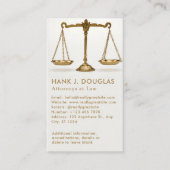 弁護士伝統的法務スケールビジネスカード 名刺 (正面)