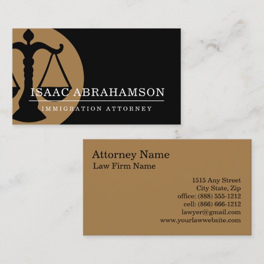 弁護士入国弁護士 名刺 (正面/裏面)