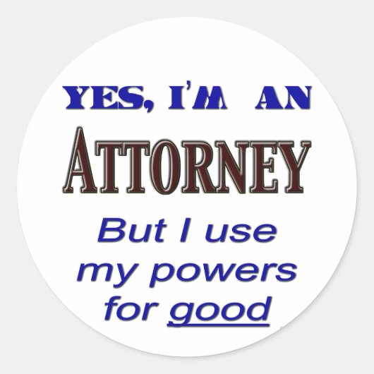 弁護士力による良ことわざ ラウンドシール (正面)