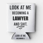 弁護士卒業シャツ弁護士Tシャツ 缶クーラー (正面)