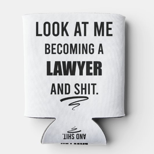 弁護士卒業シャツ弁護士Tシャツ 缶クーラー (裏面)