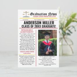 弁護士卒業新聞大ユニーク学 招待状