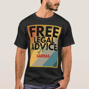 弁護士又は弁護士のためのサルマのための無料の法的アドバイス Tシャツ