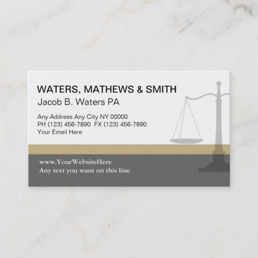 弁護士名刺ユニーク 名刺 (正面)