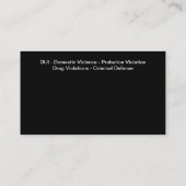 弁護士名刺両面デザイン 名刺 (裏面)