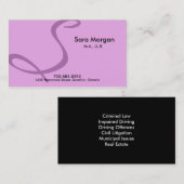 弁護士名刺-モノグラム 名刺 (正面/裏面)