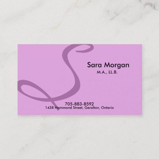 弁護士名刺-モノグラム 名刺 (正面)