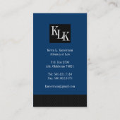 弁護士名刺 名刺 (裏面)