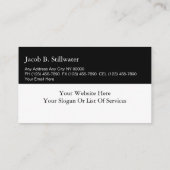 弁護士名刺 名刺 (裏面)