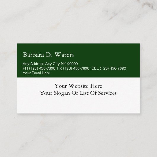 弁護士名刺 名刺 (裏面)