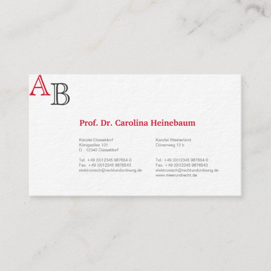 弁護士名刺 名刺 (正面)