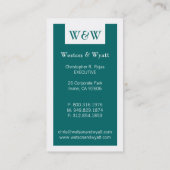 弁護士名刺 名刺 (裏面)