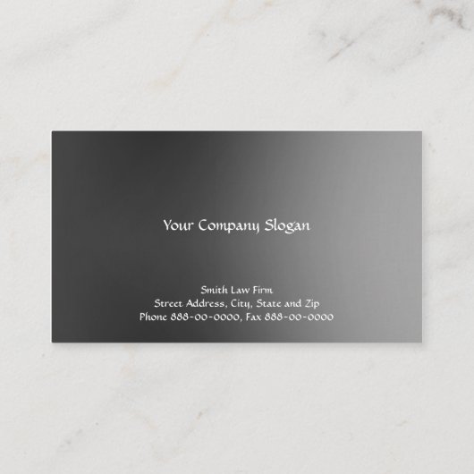 弁護士名刺 業務カード 名刺 (裏面)