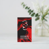 弁護士名刺 Business Card _ 赤 名刺 (スタンド正面)
