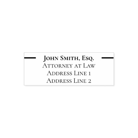 弁護士名役職差出人住所テンプレート セルフインキングスタンプ (デザイン)