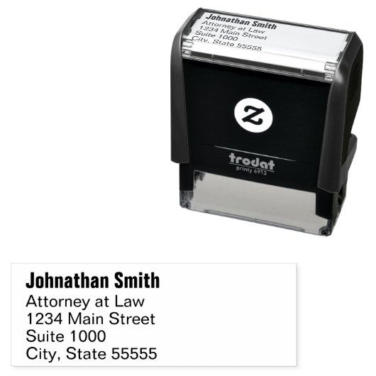 弁護士名職名法律事務所差出人住所 セルフインキングスタンプ (インサイチュ)