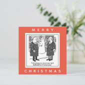 弁護士名誉毀損キャラクター雪だるま カード (スタンド正面)