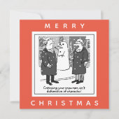 弁護士名誉毀損キャラクター雪だるま カード (正面)