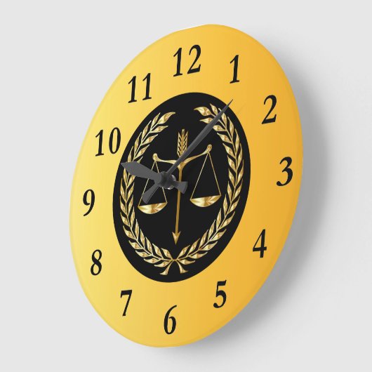 弁護士大時計 ラージ壁時計 (傾斜)