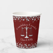 弁護士学校マルーン銀卒業 紙コップ (裏面)