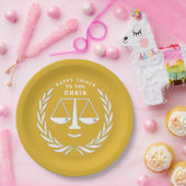 弁護士学校卒業パーティー用紙皿 ペーパープレート (パーティー)