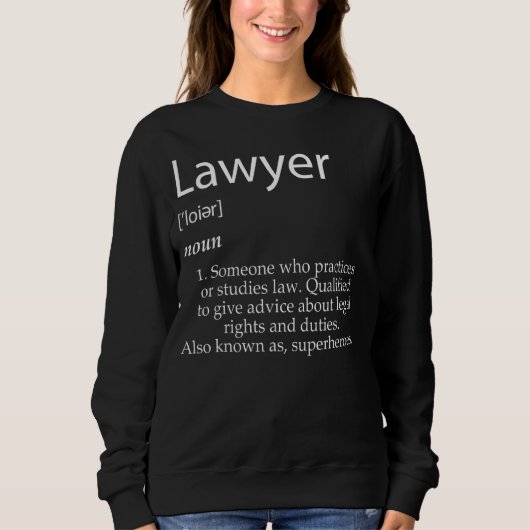 弁護士定義Office Law Firm弁護士法 スウェットシャツ (正面)