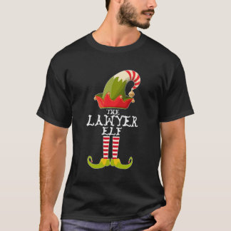 弁護士小妖精や小人おもしろいクリスマスギフトマッチングファミリー Tシャツ
