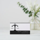 弁護士弁護士のカウンセラーの法律事務所のオフィスのスケール 名刺 (スタンド正面)