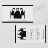 弁護士弁護士の仲介人の調停の法律事務所の会社 名刺 (正面/裏面)