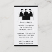 弁護士弁護士の仲介人の調停の法律事務所の会社 名刺 (裏面)