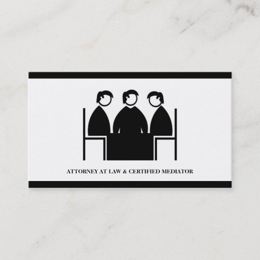 弁護士弁護士の仲介人の調停の法律事務所の会社 名刺 (正面)