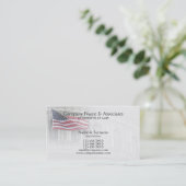 弁護士弁護士の愛国者の愛国心が強いアメリカ人 名刺 (スタンド正面)