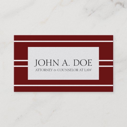 弁護士弁護士の法律事務所のさくらんぼの金ゴールドの白のストライプ 名刺 (正面)