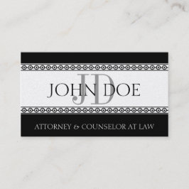 弁護士弁護士の法律事務所のモノグラムプラチナダイヤモンド 名刺