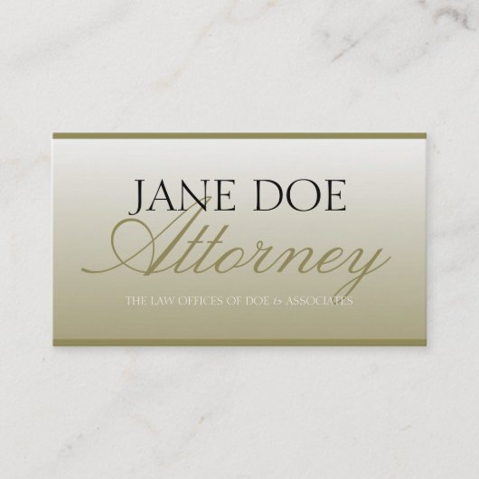 弁護士弁護士の法律事務所の原稿の金ゴールドは衰退します 名刺 (正面)