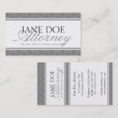 弁護士弁護士の法律事務所の原稿青い大理石のPlatnm 名刺 (正面/裏面)