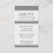 弁護士弁護士の法律事務所の原稿青い大理石のPlatnm 名刺 (裏面)