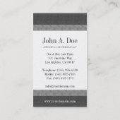 弁護士弁護士の法律事務所の大理石及び石板のボーダー 名刺 (裏面)