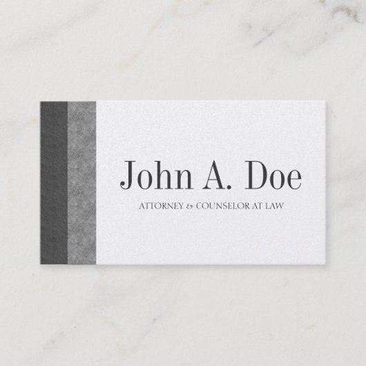 弁護士弁護士の法律事務所の大理石及び石板のボーダー 名刺 (正面)