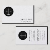 弁護士弁護士の法律事務所プラチナ紙 名刺 (正面/裏面)